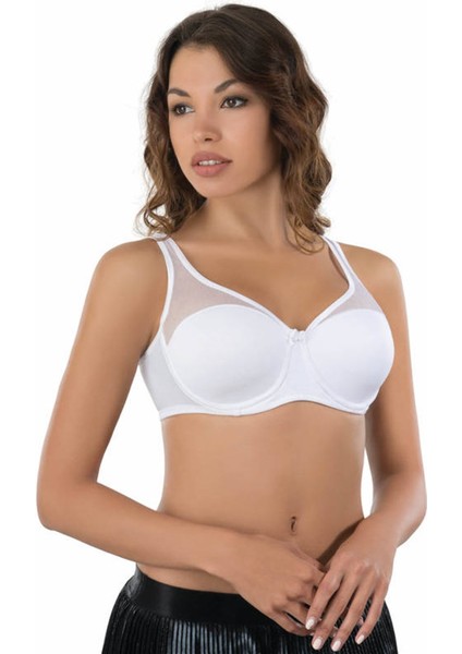 Tül Detaylı Balenli Push Up Minimizer Sütyen 167 modelleri