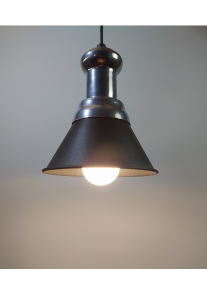 Retro Tekli Metal Sarkıt Avize Şapka Çapı: 18CM