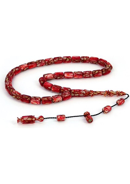 H. Demirkol Usta Işçilikli Sistemli Kapsül Kesim Galalit Tesbih