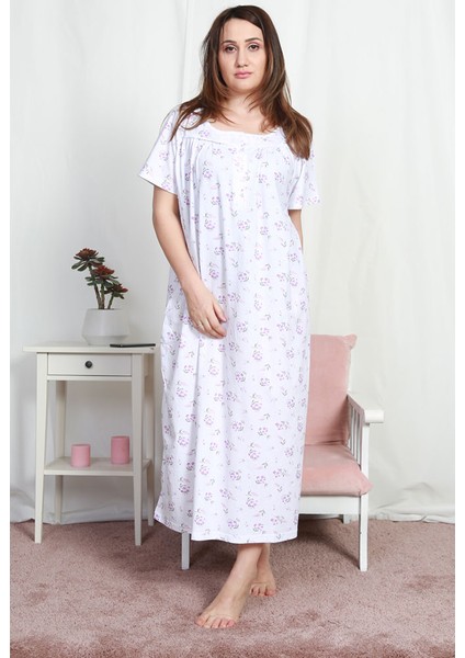 Pamuklu Büyük Beden Gecelik