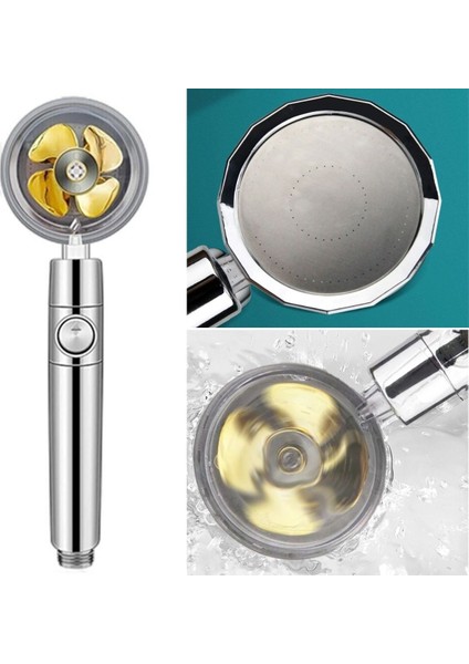 Buffer® 360 Derece Döner Turbo Pervaneli Duş Başlığı+ Vantuzlu Vakumlu Banyo Duş Başlığı Askı Tutucu fiyatları