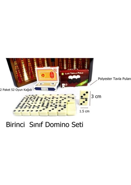 40*40 Orta Boy Ahşap Tavla Dama Satranç Domino ve Oyun Seti, Ahşap Tavla, Ahşap Satranç Seti fiyatları