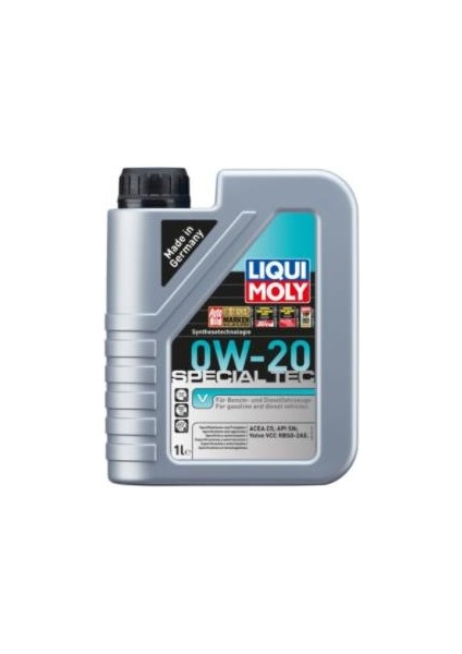 Special Tec V 0W-20 Motor Yağı 1 Litre (Üretim Yılı: 2023)