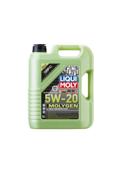 Molygen New Generation 5W-20 Motor Yağı 5 Litre (Üretim Yılı: 2021)