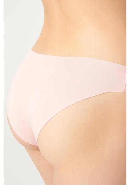 Pudra Klasik Basic Lazer Kesim Kadın Bikini Külot fırsatları