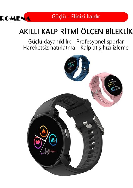 Kadınlar ve Erkekler Için Uyumlu Elektronik Akıllı Saat Android ve Ios Destekli Fitness Takibi Sportif Akıllı Saat (Yurt Dışından)