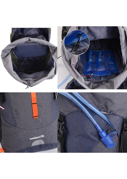 50L Kamp Yürüyüş Sırt Çantası Erkekler Için Açık Spor Çantası Trekking Sırt Çantaları Su Geçirmez Dağcılık Çantası Sırt Çantası Su Torbası | Çantalar Tırmanma (Yurt Dışından) modelleri