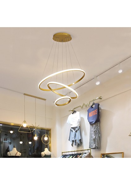 Avize Modern Minimalist Yaratıcı Işık Lüks Yatak Odası Oturma Odası Ticari Yüzük Yemek Odası Lambası (Yurt Dışından) fırsatları