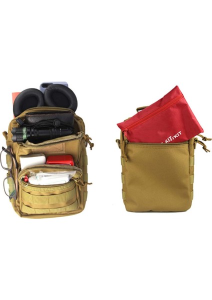 Erkekler Taktik Çanta Sling Mollle Sistemi Çanta Spor Çanta Omuz Paketi Askeri Crossbody Çanta Seyahat Kamp Telefonu Çanta (Yurt Dışından)