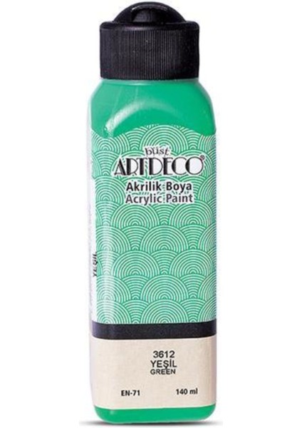 3AKRILIK Boya Artdeco Yesıl 140 ml 3612