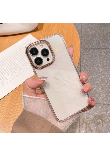 Apple iPhone 11 Için Renkli Lazer Elektrokaplama Kılıfı Kalp (Yurt Dışından)
