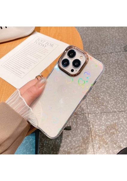 Apple iPhone 11 Için Renkli Lazer Elektrokaplama Kılıfı Kalp (Yurt Dışından) fiyatları