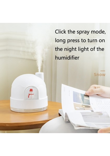 Puluz Zay-H006 Şarjlı Kardan Adam Nemlendirici Gece Lambası Beyaz (Yurt Dışından) modelleri