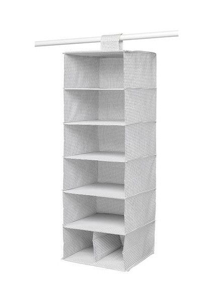 Dolap Içi Bölmeli Düzenleyici Ölçü 30X30X90 cm Beyaz-Gri Renk Bölmeli Düzenleyici Kareli