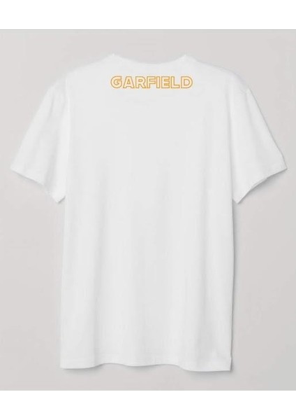 Garfield Baskılı Pamuk Beyaz T-Shirt S Beden - 944