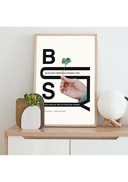 Minimal Reklam Dijital Busy Çerçevesiz Poster/afiş