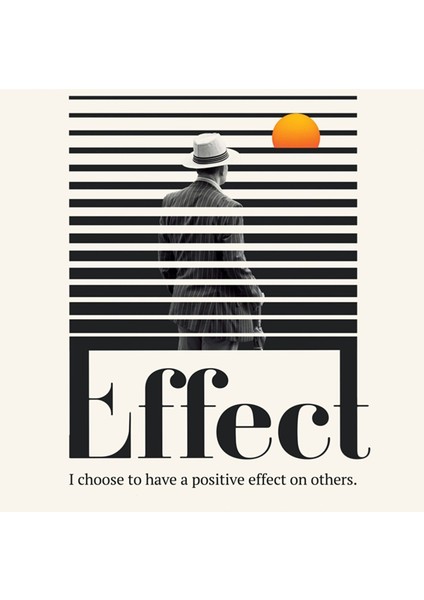 Minimal Reklam Dijital Effect Çerçevesiz Poster/afiş