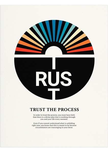 Minimal Reklam Dijital Trust Çerçevesiz Poster/afiş