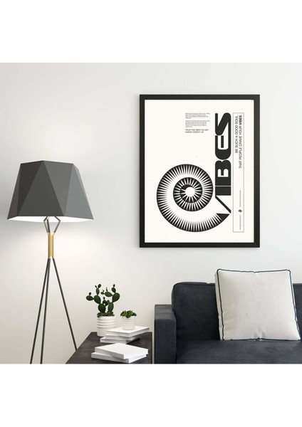 Minimal Reklam Dijital Vibes Çerçevesiz Poster/afiş