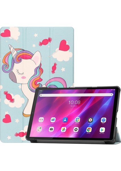 Lenovo Qitian K10 Için Desenli Deri Kılıf - Çok Renkli (Yurt Dışından)