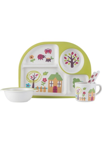Bambu Elyaflı Bebek Tabağı Seti - Sarı (Yurt Dışından) fiyatları