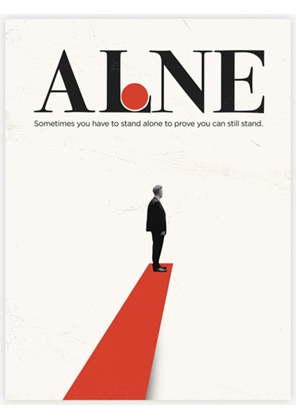 Minimal Reklam Dijital Alone Çerçevesiz Poster/afiş