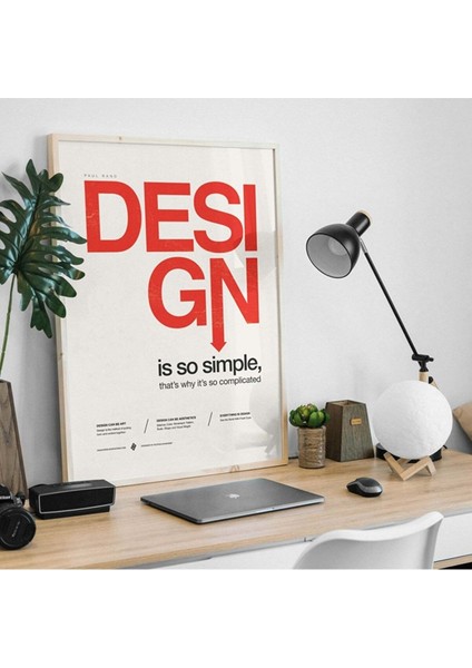 Minimal Reklam Dijital Design Çerçevesiz Poster/afiş