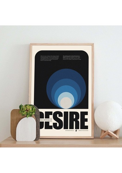 Minimal Reklam Dijital Desire Çerçevesiz Poster/afiş