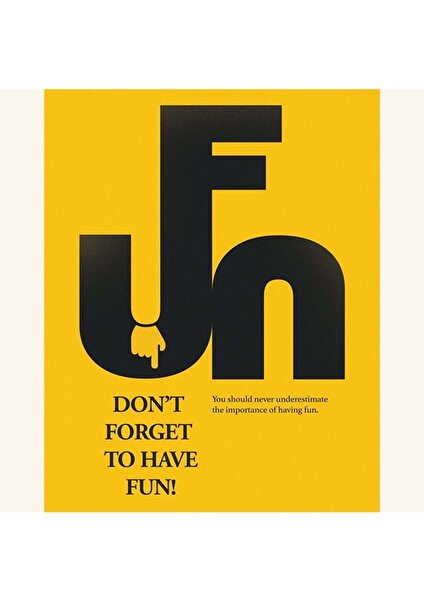 Minimal Reklam Dijital Fun Çerçevesiz Poster/afiş