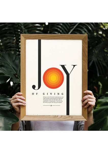 Minimal Reklam Dijital Joy Çerçevesiz Poster/afiş