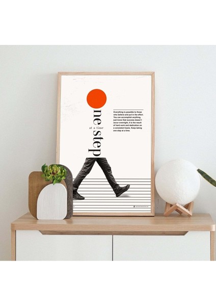 Minimal Reklam Dijital One Step Çerçevesiz Poster/afiş