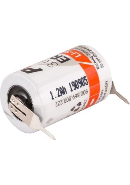 ER14250 1/2AA 2pt 3.6 V Li-Socı2 Lityum Pil 2 Pin