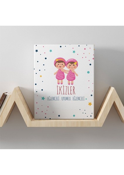 Ikizler Burcuna Özel Tasarım Kanvas Tablo