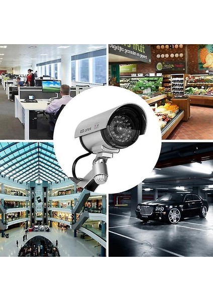 Güneş Enerjili Simülasyon Kamera Güvenlik Cctv Dome Kamera Açık 30 LED Gece Lambası ile Açık (Yurt Dışından) fırsatları