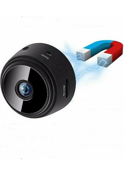 1080P Kablosuz Wifi Kapalı / Açık Hd Mini Manyetik Ip Kamera (Siyah) (Yurt Dışından) modelleri