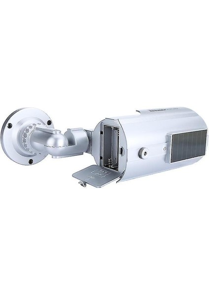 Bakeey Güneş Enerjili Kapalı Outoodr Kukla Cctv Simülasyon Güvenlik Ip Kamera ile LED Flash Surveill (Yurt Dışından)