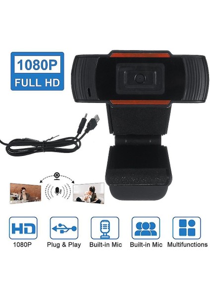 1080P Hd Webcam Video Kayıt USB Web Kamera W / Mikrofon Fr Pc Laptop Masaüstü (Yurt Dışından) fiyatları