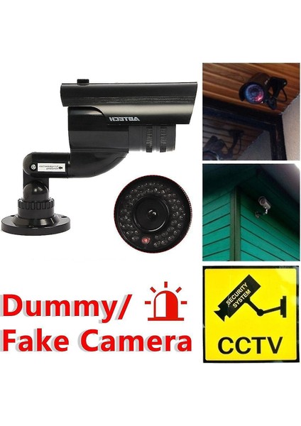 Simülasyon Monitörü Yanlış Kamera Simülasyon Kamera Işıkları ile Fakes Ip Kamera (Yurt Dışından)