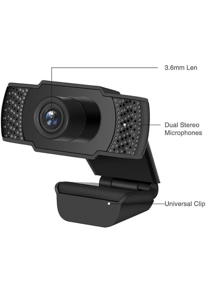 USB 1080 P Hd Webcam Masaüstü Dizüstü Bilgisayar Pc Kamera Mikrofon Dahili (Yurt Dışından) fiyatları