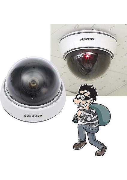 1500B Kukla Simülasyon Dome Kamera Gözetimi Cctv Güvenlik W / Yanıp Sönen Kırmızı LED Işık (Yurt Dışından) modelleri