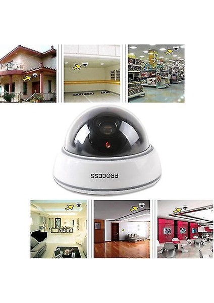 1500B Kukla Simülasyon Dome Kamera Gözetimi Cctv Güvenlik W / Yanıp Sönen Kırmızı LED Işık (Yurt Dışından) fırsatları