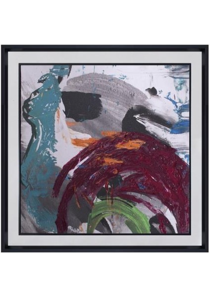 Renkli Yağlı Boya Tablo Desen2 63 x 63 cm