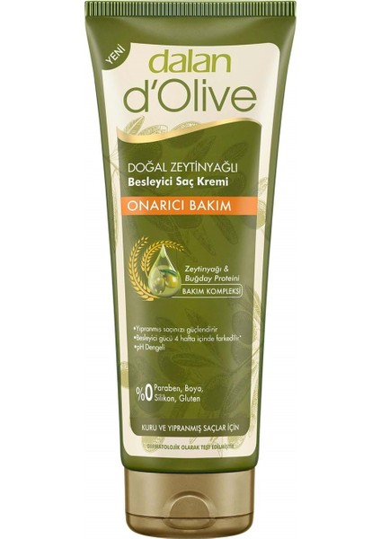 D'olive Zeytinyağlı Onarıcı Bakım Saç Bakım Kremi 200ml
