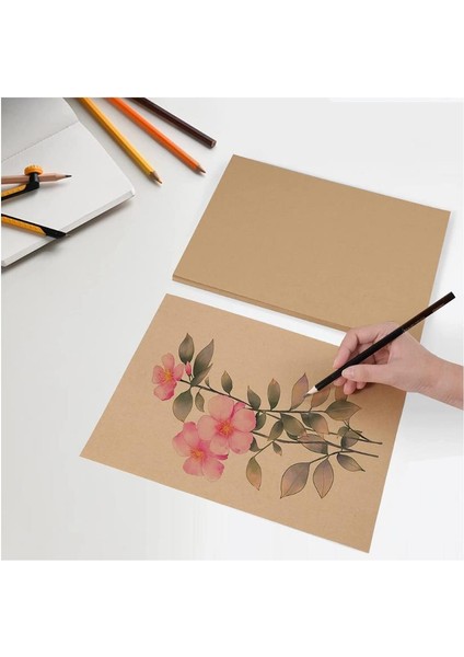 A4 Kraft Kağıt 80 gr 100 Adet Artlantis Kraft Saman Kağıt 100 Adet