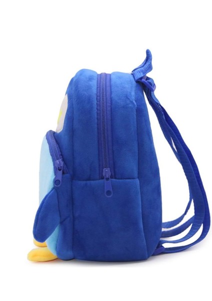 Peluş Penguen Tasarımlı Çocuk Sırt Çantası