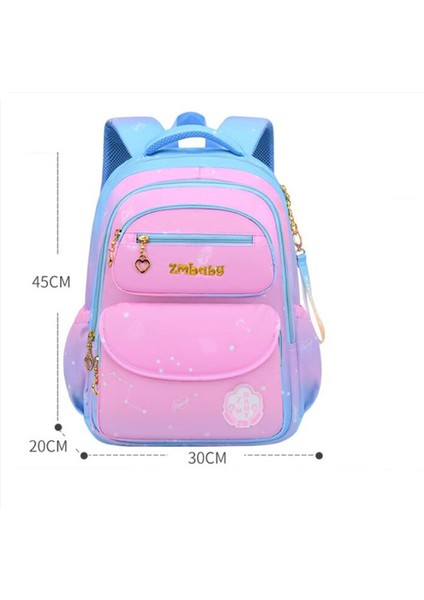 Ilkokul Öğrencisi Için Mini Okul Sırt Çantası - Mavi Pembe (Yurt Dışından)