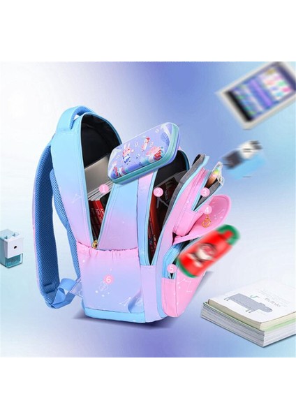 Ilkokul Öğrencisi Için Mini Okul Sırt Çantası - Mavi Pembe (Yurt Dışından) fırsatları