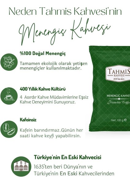 Menengiç Osmanlı Dağ Çilekli Aromalı Türk Kahvesi Seti 3'lü 100 gr