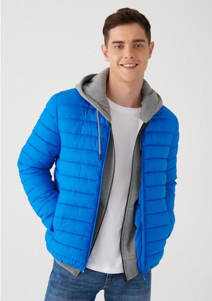 Erkek Mavi Şişme Mont 0110016-70915
