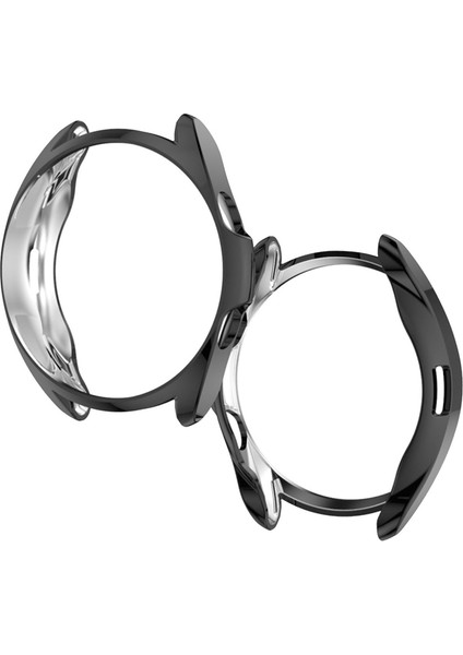 Samsung Galaxy Watch3 45 mm Önü Açık Tasarım Silikon Kılıf - Siyah